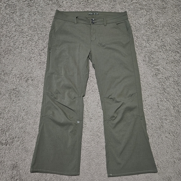 Prana Halle Pant II Convertible Roll Up Hiking Bootcut Pant Size 12 Travel - Picture 6 of 8